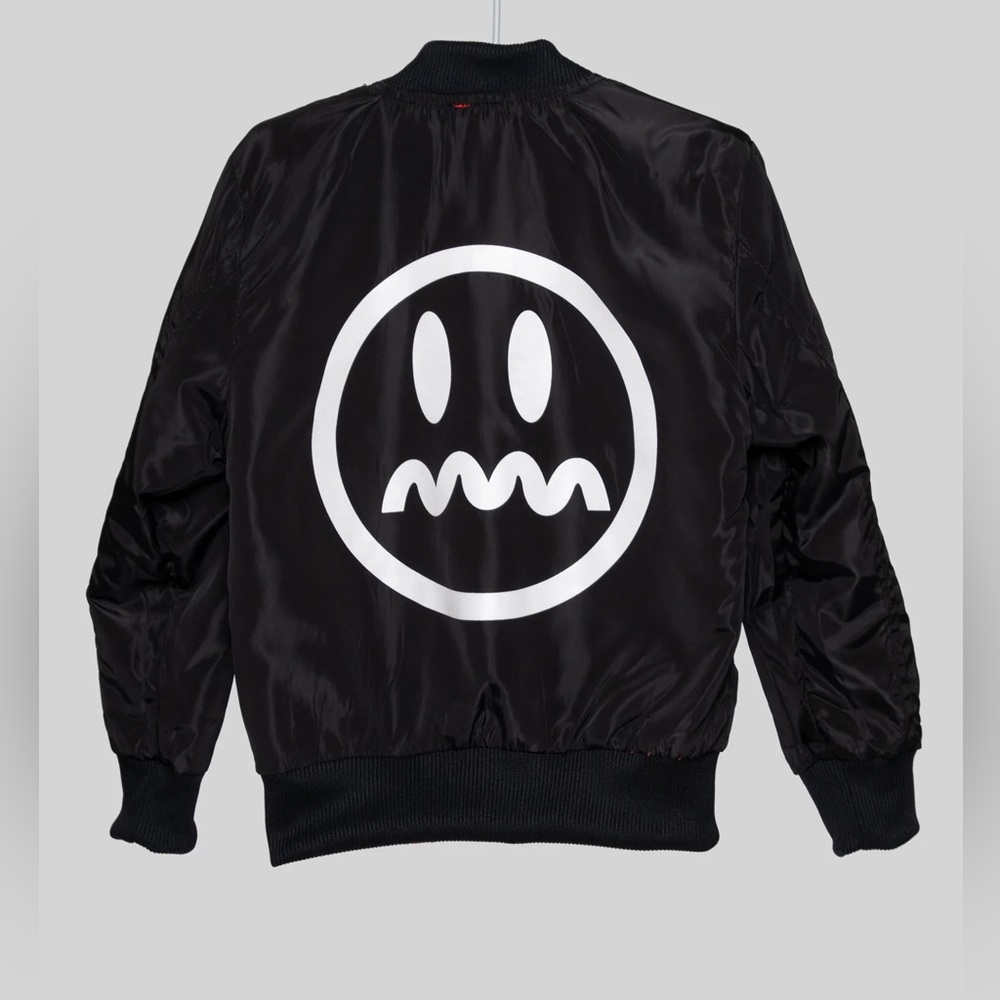 Reversible bomber jacket (Black on one side, Dark Blue on the other)